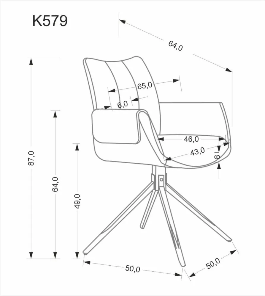 Krzesło tapicerowane K579 zielone obracane 180° I sklep meblowy MIRAT. styl LOFT