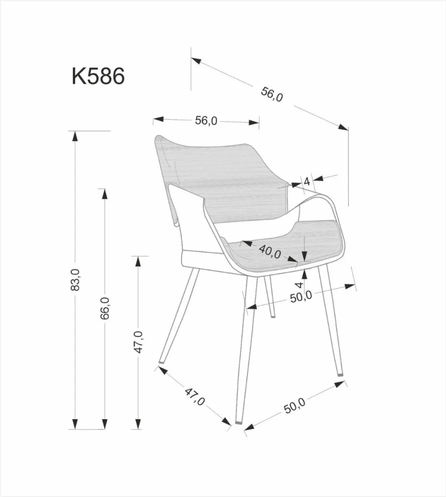 Krzesło tapicerowane K586 VELVET czarne/orzech welurowe I sklep meblowy MIRAT.