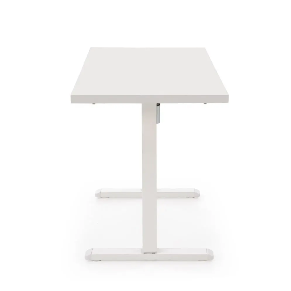 Metalowe biurko B54 120x60cm białe z regulacją wysokości I sklep meblowy MIRAT.