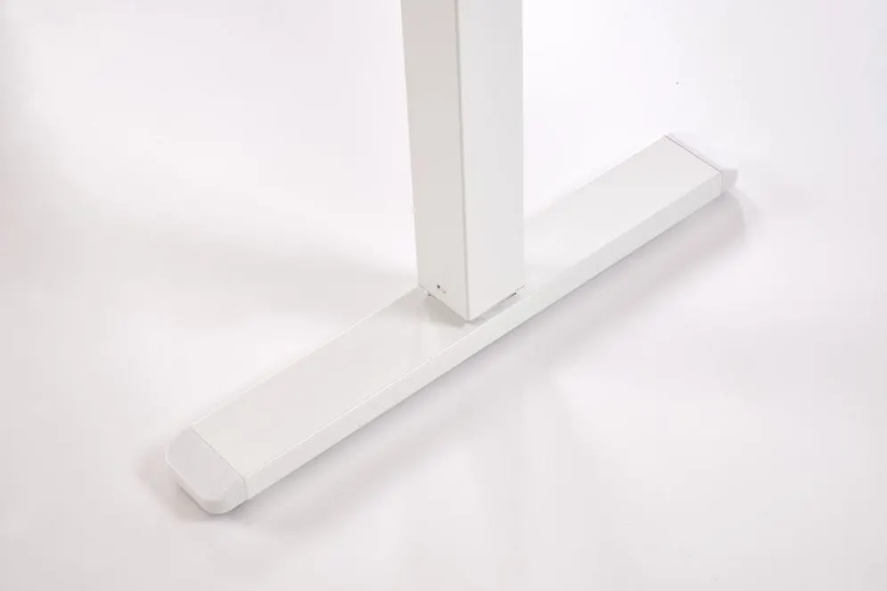 Metalowe biurko B54 120x60cm białe z regulacją wysokości I sklep meblowy MIRAT.