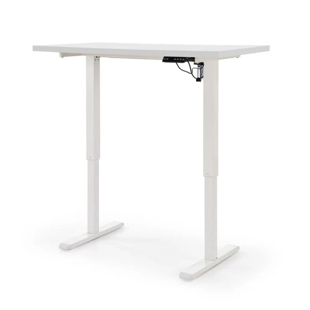 Metalowe biurko B54 120x60cm białe z regulacją wysokości I sklep meblowy MIRAT.