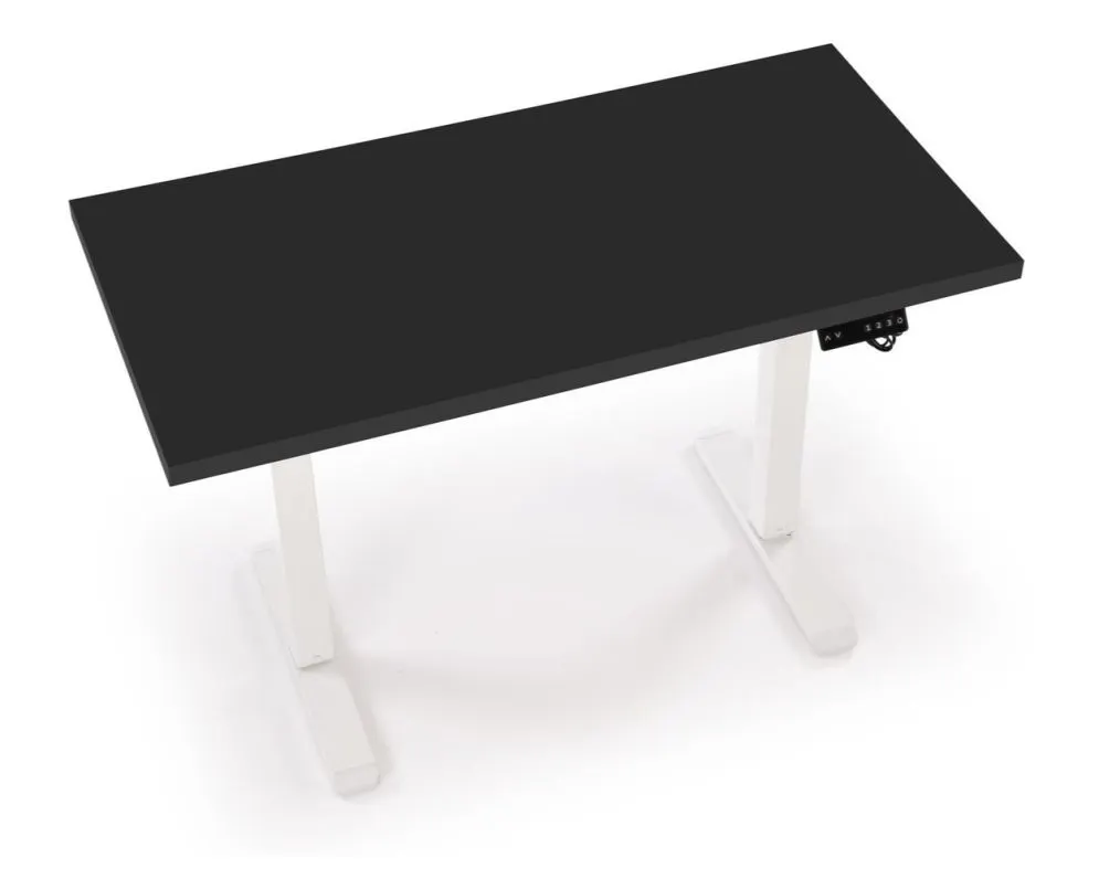 Młodzieżowe biurko B54 120x60cm czarne/białe z regulacją wysokości I sklep meblowy MIRAT.