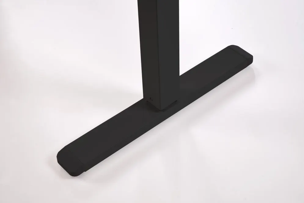 Metalowe biurko B54 120x60cm dąb artisan/czarne z regulacją wysokości I sklep meblowy MIRAT.