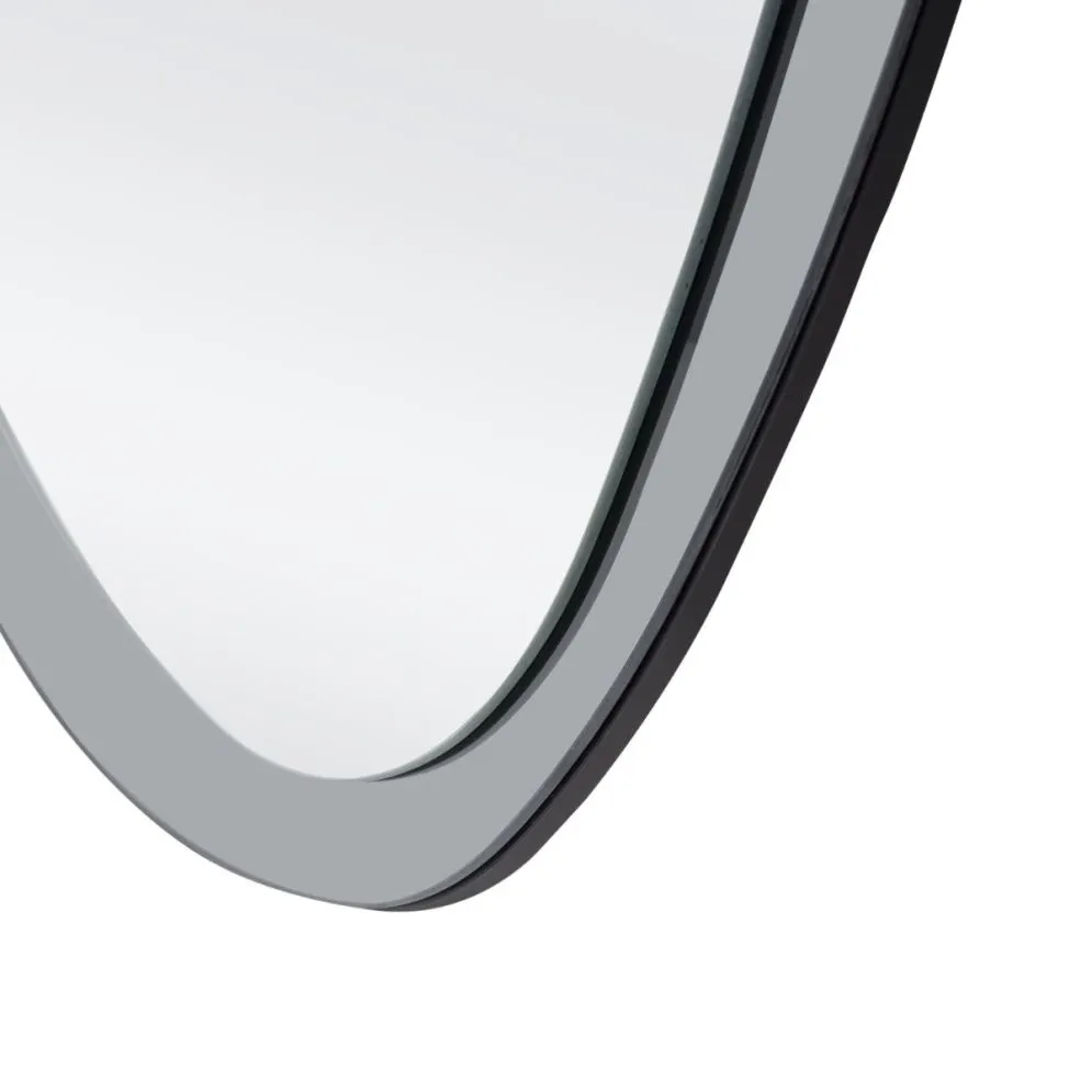 Lustro dekoracyjne PLAZA 60x80cm srebrne ścienne I sklep meblowy MIRAT.