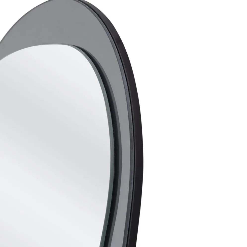 Lustro dekoracyjne PLAZA 60x80cm srebrne ścienne I sklep meblowy MIRAT.