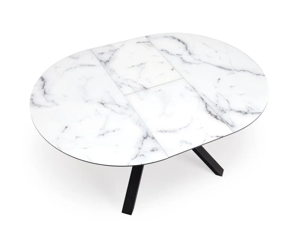 Stół rozkładany VERTIGO 130(180)x130 biały marmur loftowy I sklep meblowy MIRAT. styl LOFT