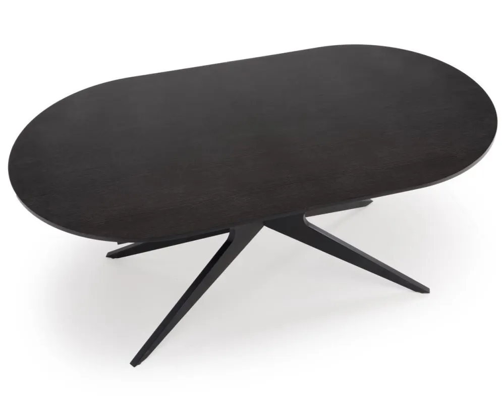 Stół rozkładany SANDRO 180(240)x100 czarny loftowy I sklep meblowy MIRAT. styl LOFT