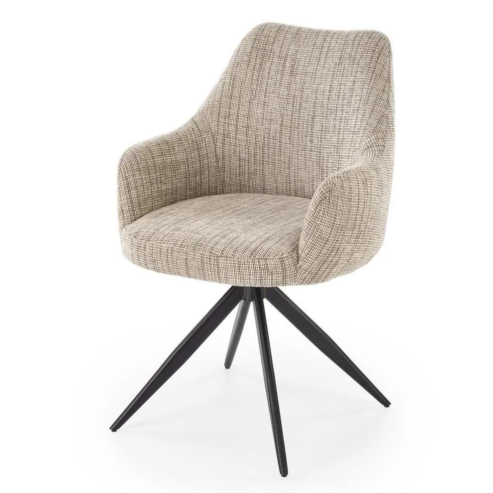 Krzesło tapicerowane K564 beżowe obracane do salonu I sklep meblowy MIRAT.