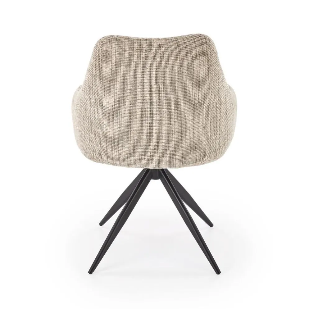 Krzesło tapicerowane K564 beżowe obracane do salonu I sklep meblowy MIRAT.