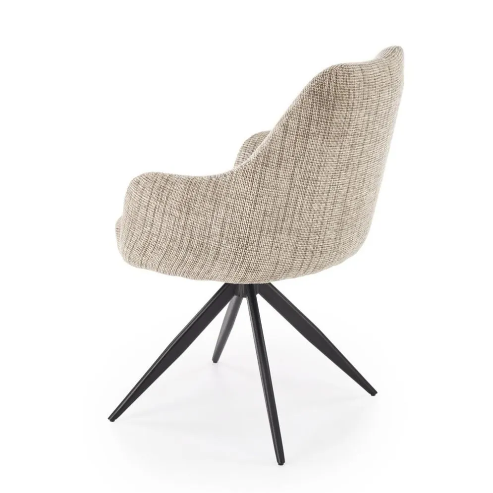 Krzesło tapicerowane K564 beżowe obracane do salonu I sklep meblowy MIRAT.