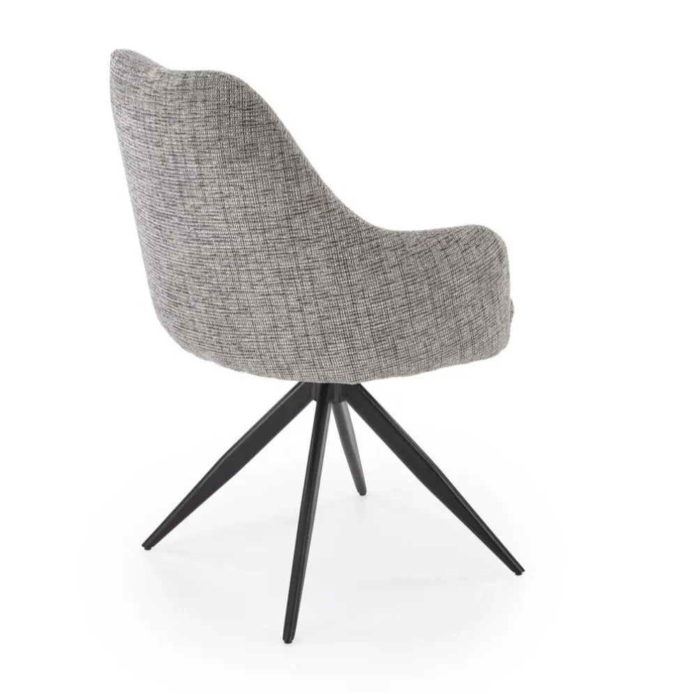 Krzesło tapicerowane K564 szare obracane 360° I sklep meblowy MIRAT.