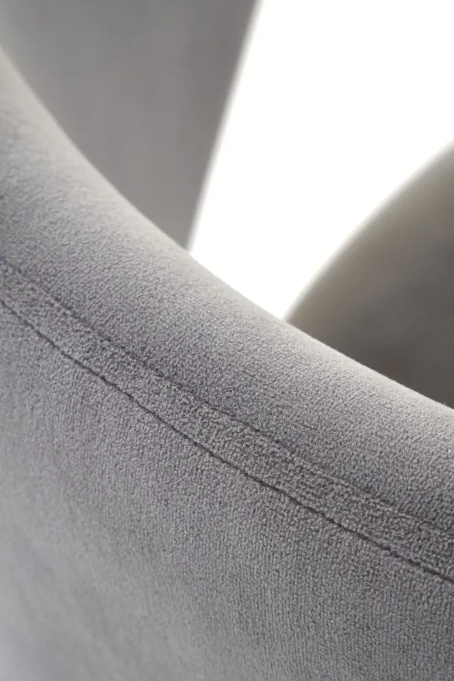 Krzesło tapicerowane K587 VELVET szare zaokrąglone I sklep meblowy MIRAT.