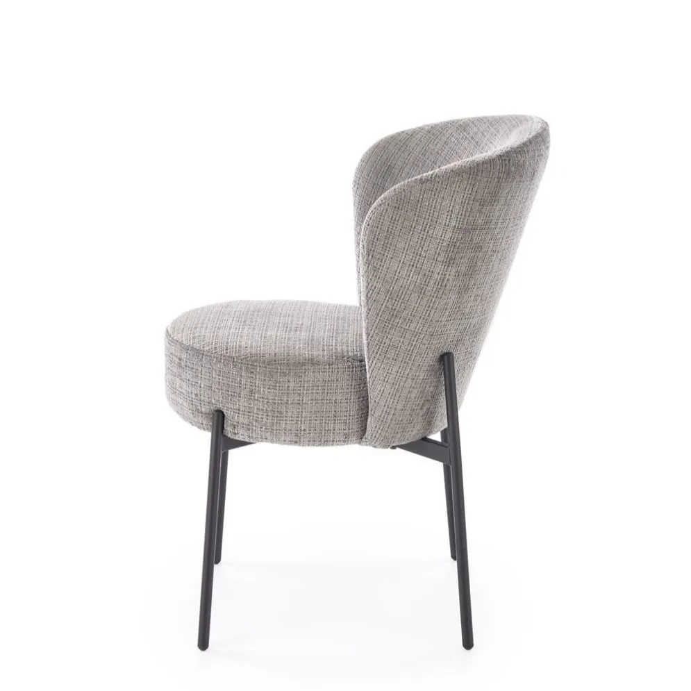 Krzesło tapicerowane K590 szare szenilowa tapicerka I sklep meblowy MIRAT.