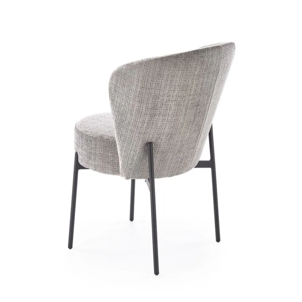 Krzesło tapicerowane K590 szare szenilowa tapicerka I sklep meblowy MIRAT.