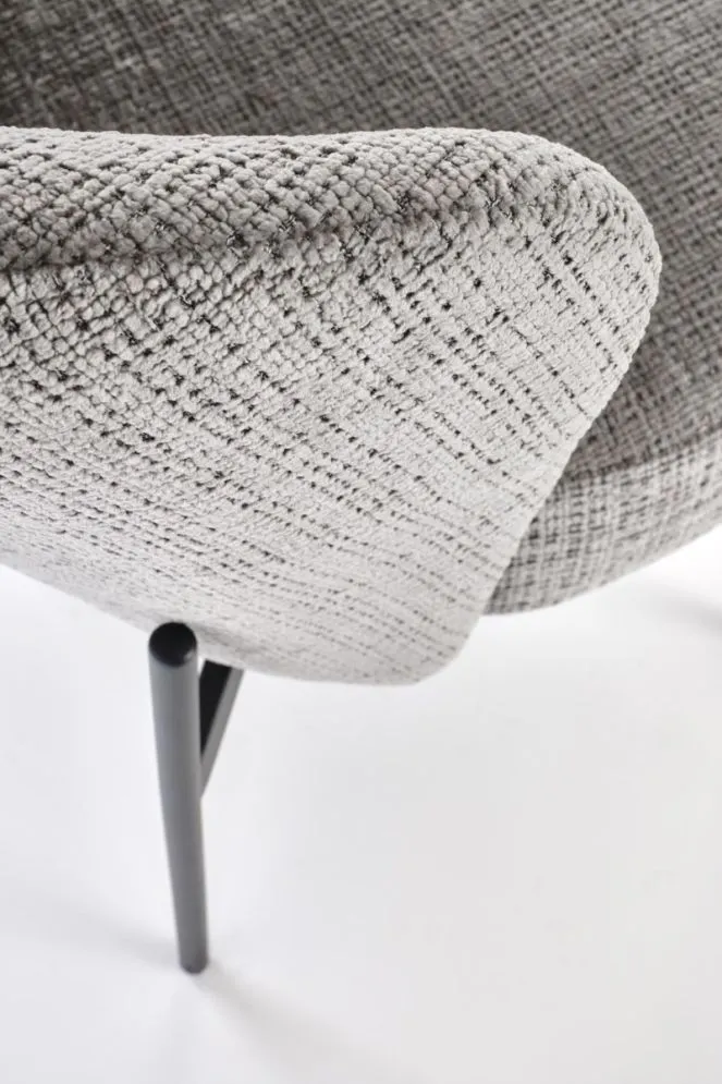 Krzesło tapicerowane K590 szare szenilowa tapicerka I sklep meblowy MIRAT.