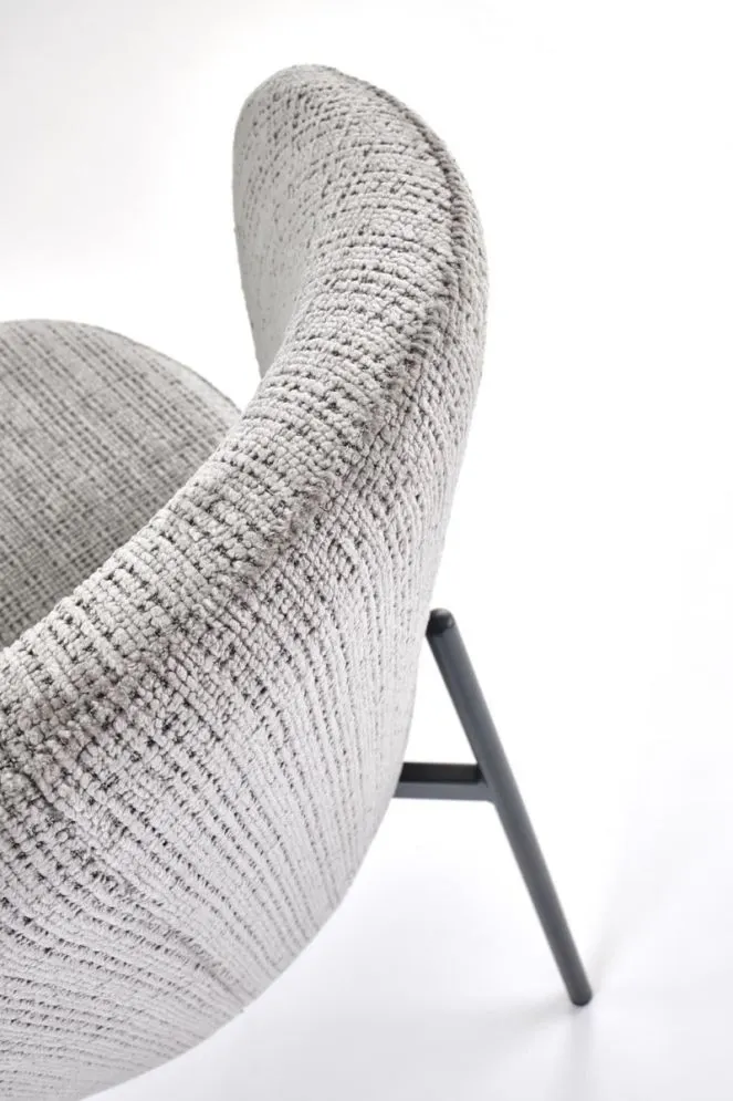 Krzesło tapicerowane K590 szare szenilowa tapicerka I sklep meblowy MIRAT.