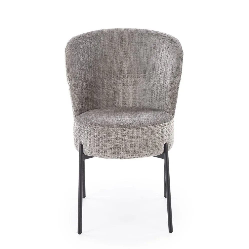 Krzesło tapicerowane K590 szare szenilowa tapicerka I sklep meblowy MIRAT.