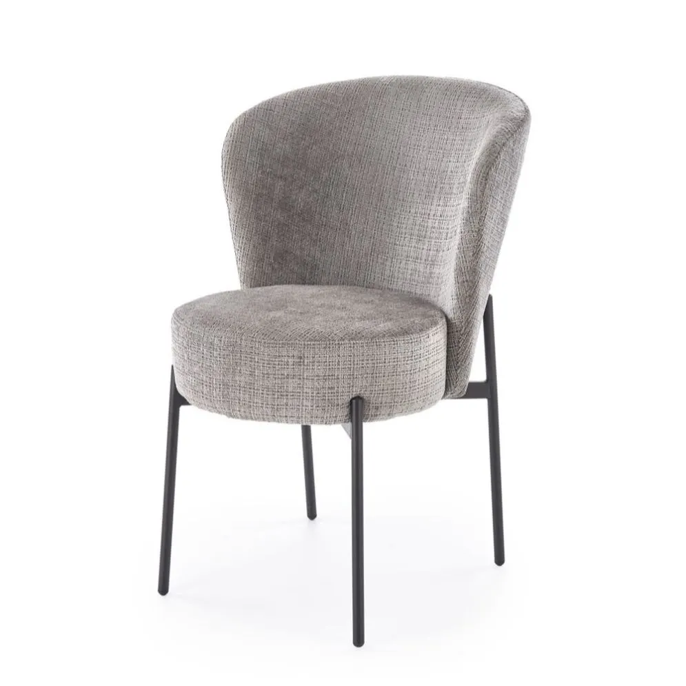 Krzesło tapicerowane K590 szare szenilowa tapicerka I sklep meblowy MIRAT.