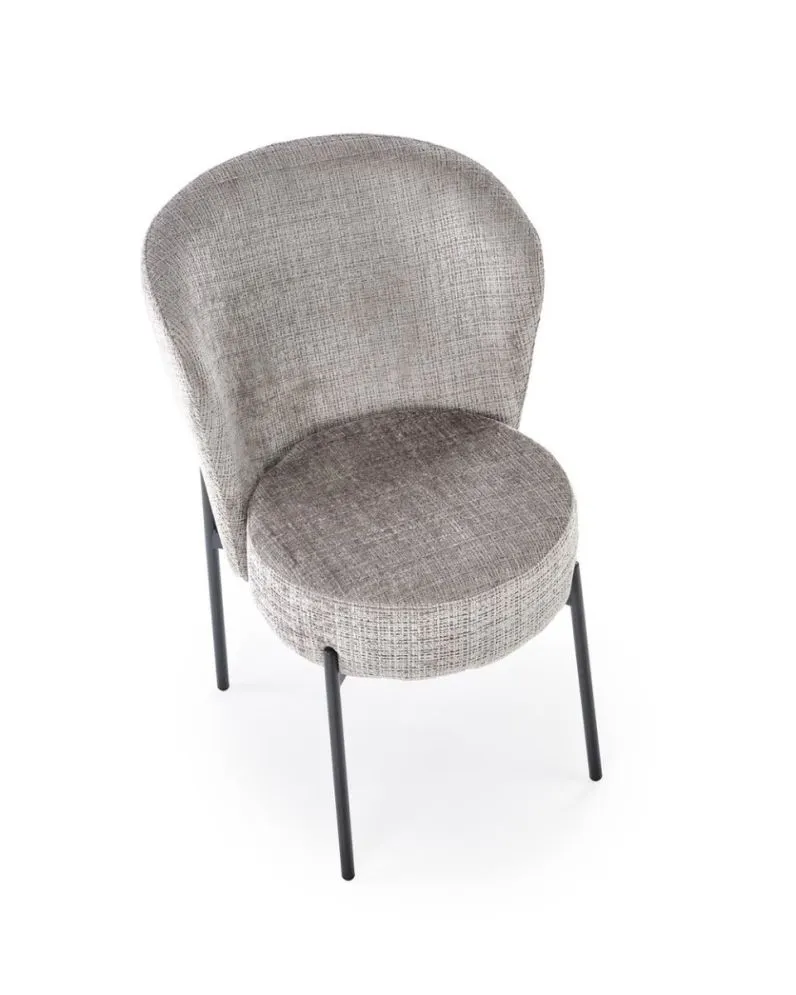 Krzesło tapicerowane K590 szare szenilowa tapicerka I sklep meblowy MIRAT.