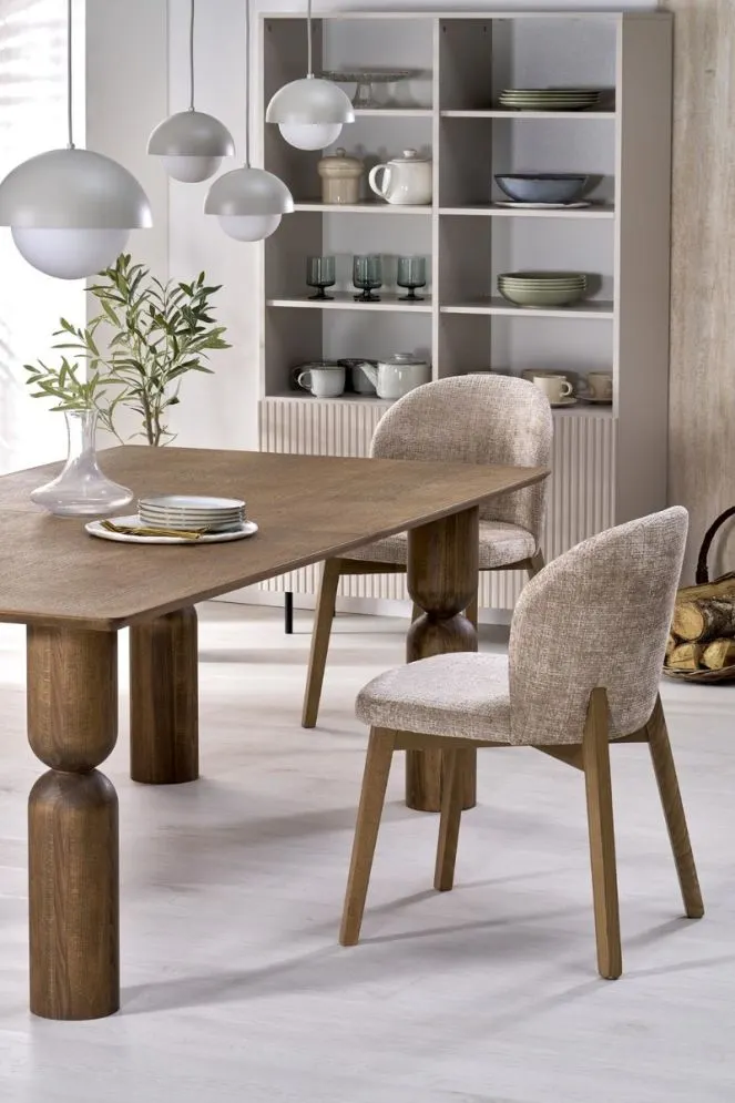 Designerski stół rozkładany MELTON 200(300)x101 jasny orzech I sklep meblowy MIRAT. styl SKANDYNAWSKI