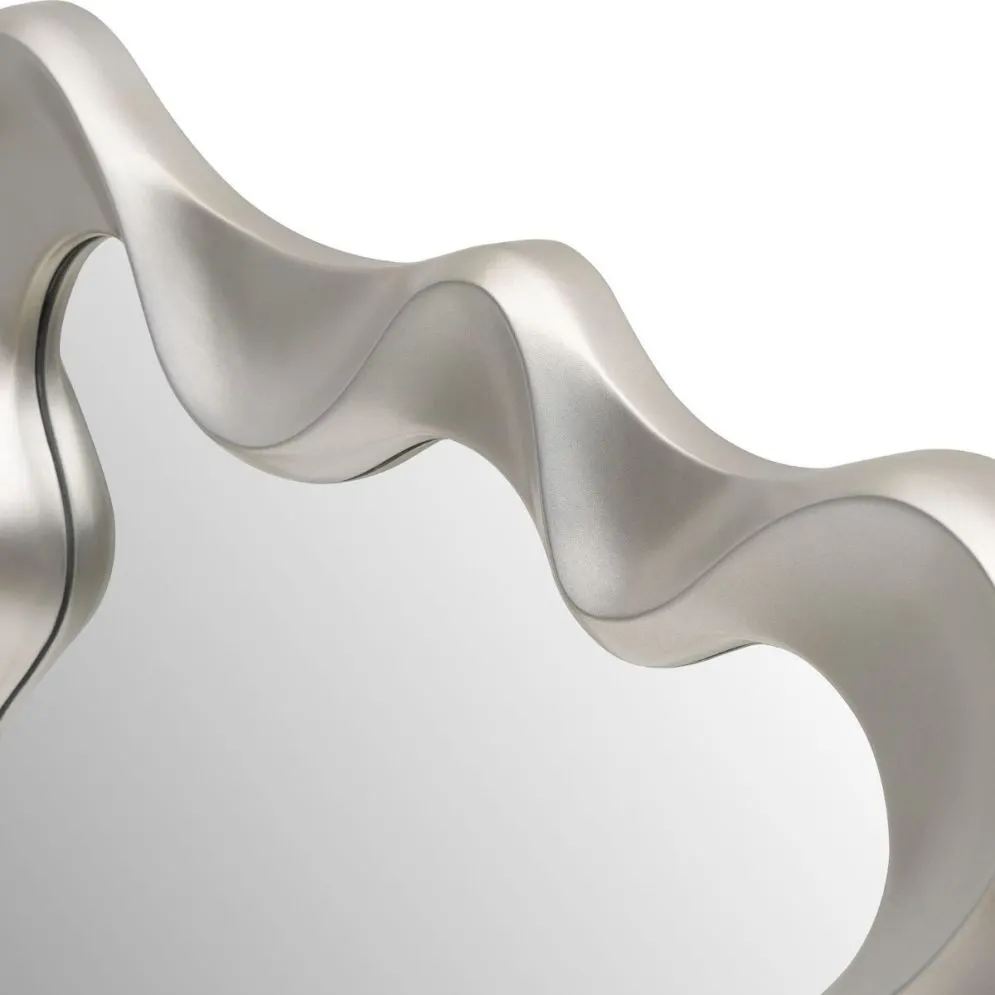 Lustro dekoracyjne DECO 70x90cm srebrne prostokątne I sklep meblowy MIRAT. styl GLAMOUR