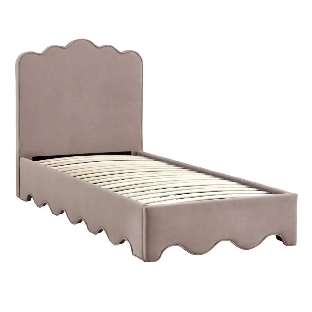 Łóżko tapicerowane ORSO 90x200 beżowe dziecięce I sklep meblowy MIRAT.