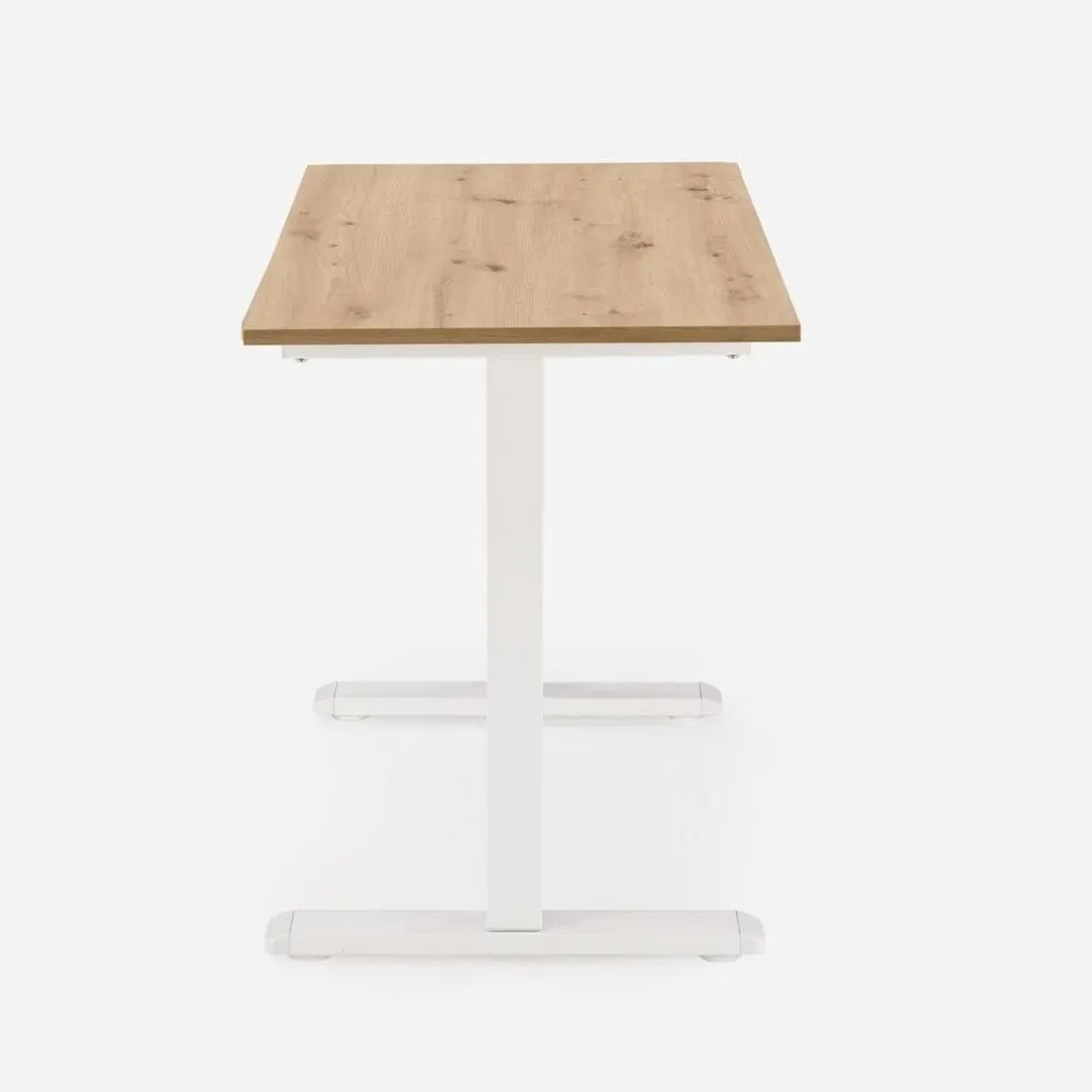 Biurko B53 białe/dąb złoty z regulacją wysokości młodzieżowe I sklep meblowy MIRAT.