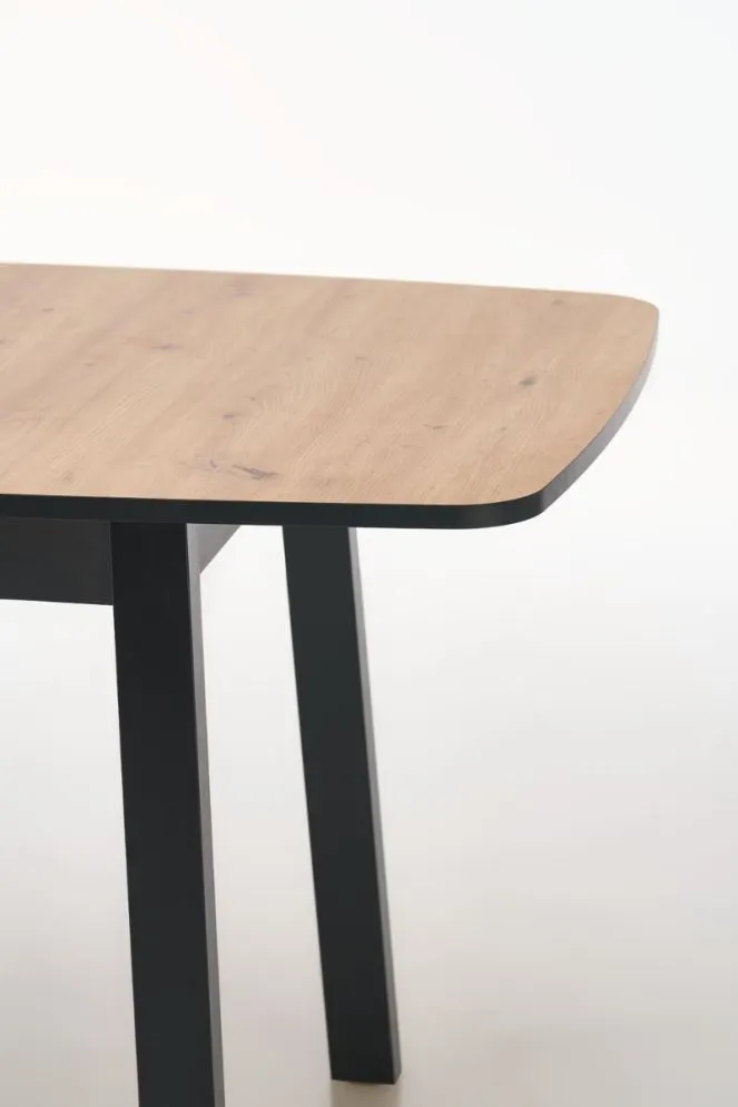 Stół rozkładany BARRIL 130(170)x80 dąb artisan/czarny loftowy I sklep meblowy MIRAT. styl LOFT