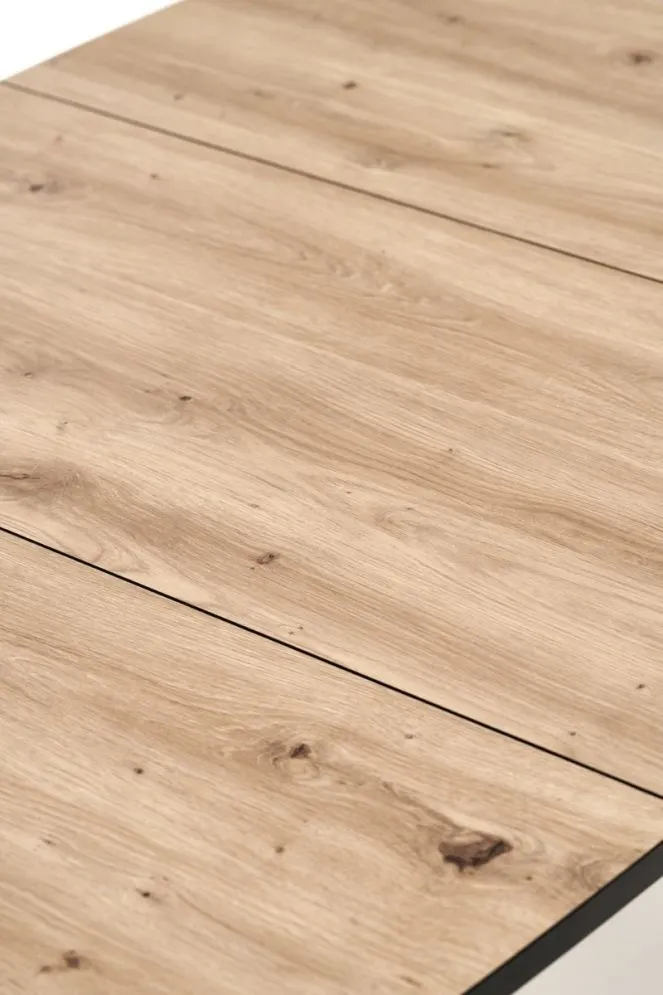 Stół rozkładany BARRIL 130(170)x80 dąb artisan/czarny loftowy I sklep meblowy MIRAT. styl LOFT