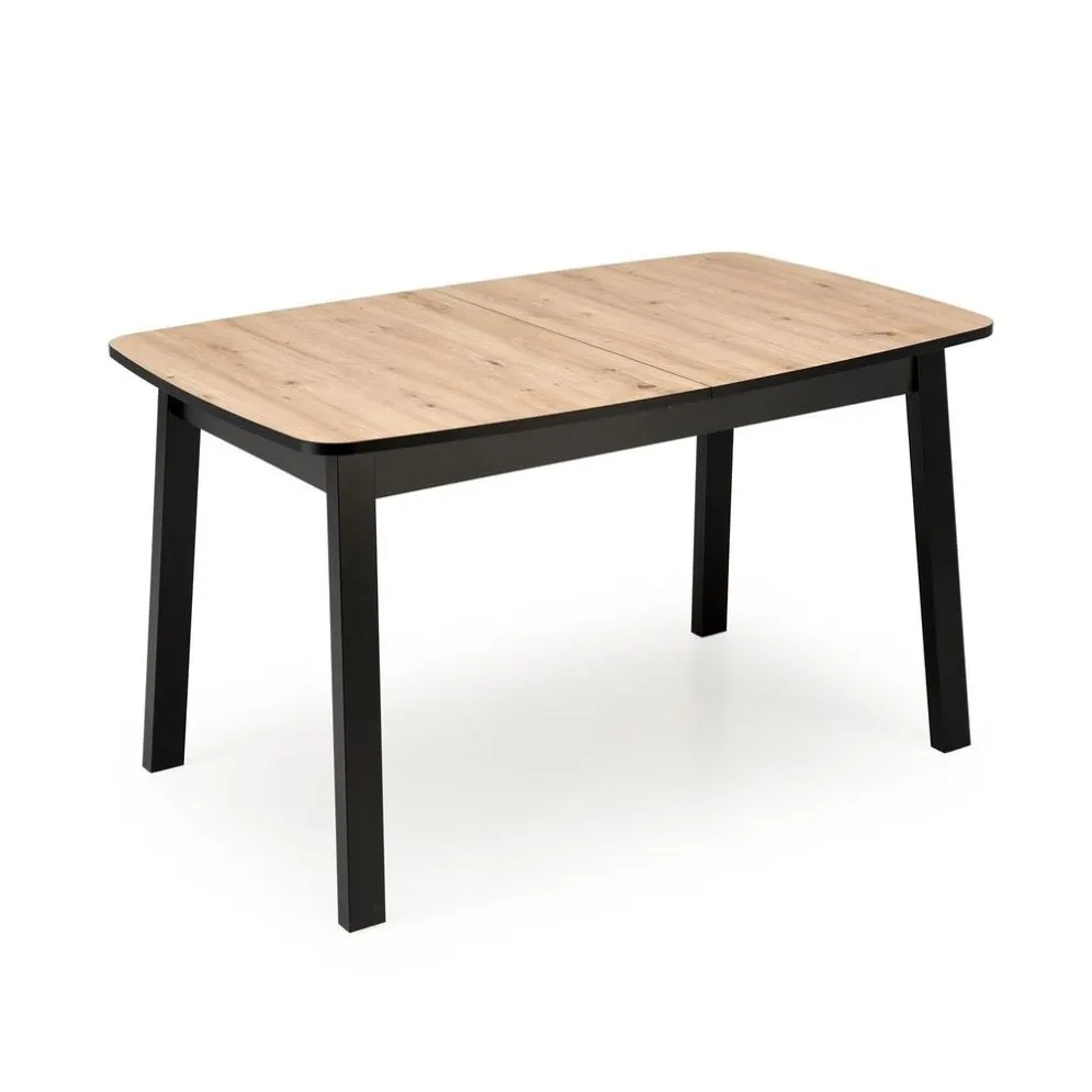 Stół rozkładany BARRIL 130(170)x80 dąb artisan/czarny loftowy I sklep meblowy MIRAT. styl LOFT