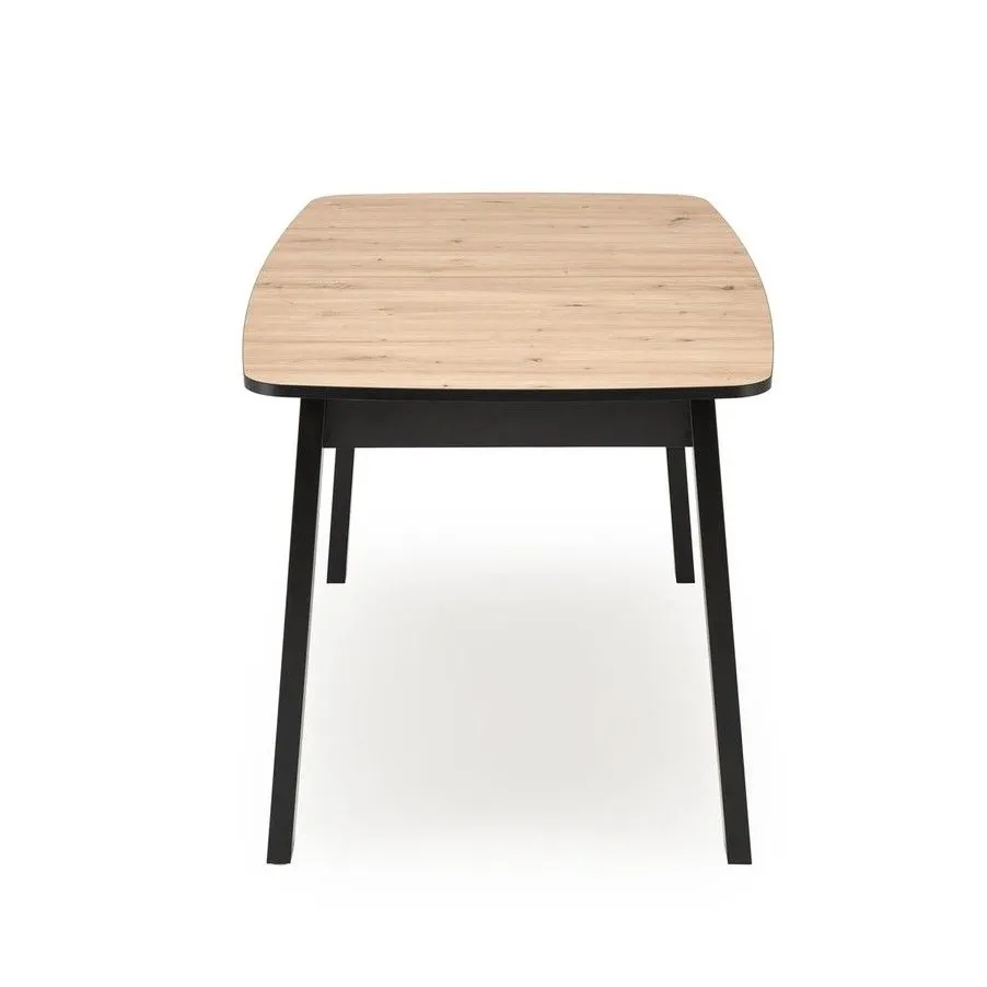 Stół rozkładany BARRIL 130(170)x80 dąb artisan/czarny loftowy I sklep meblowy MIRAT. styl LOFT