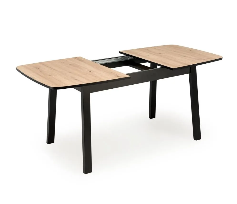 Stół rozkładany BARRIL 130(170)x80 dąb artisan/czarny loftowy I sklep meblowy MIRAT. styl LOFT