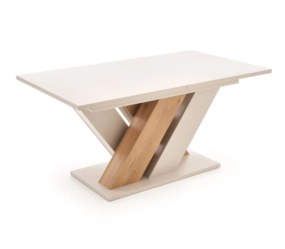 Stół do jadalni rozkładany BRANDON 160(200)x90cm kaszmir/dąb cremona mat I sklep meblowy MIRAT.