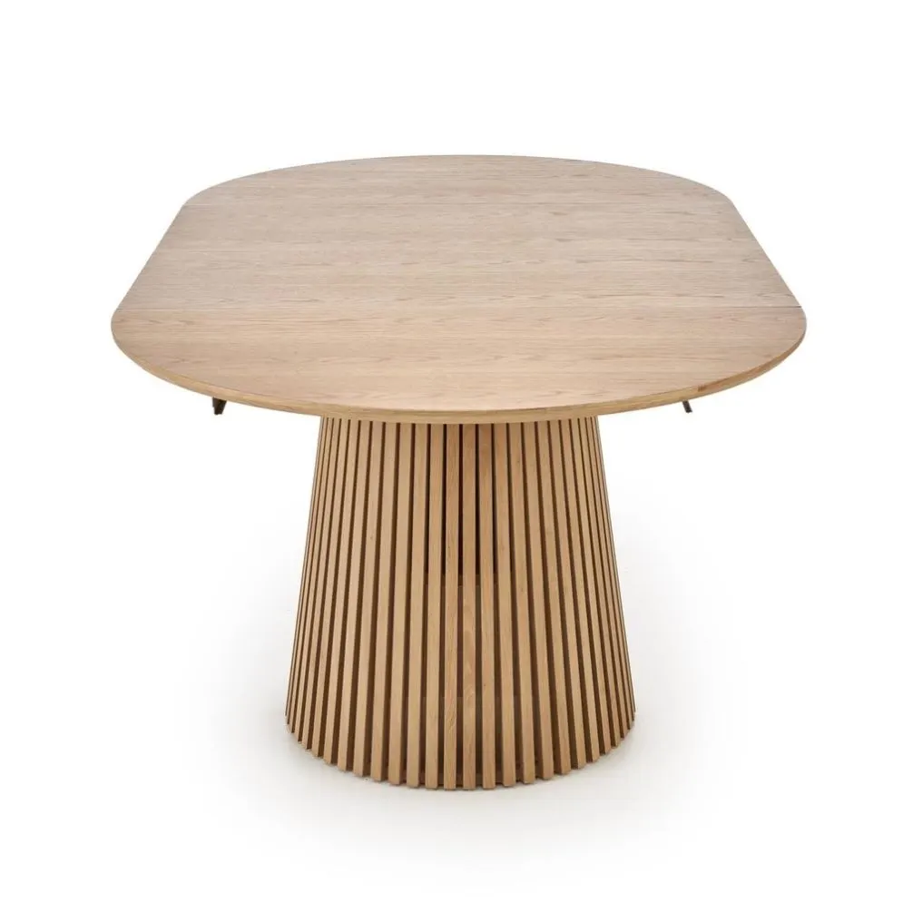 Stół rozkładany FARGO 120(210)x120 dąb naturalny okrągły I sklep meblowy MIRAT. styl SKANDYNAWSKI