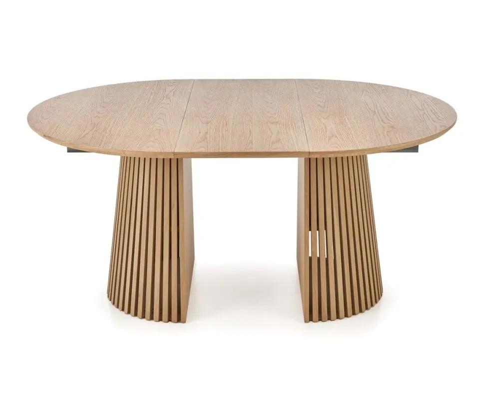 Stół rozkładany FARGO 120(210)x120 dąb naturalny okrągły I sklep meblowy MIRAT. styl SKANDYNAWSKI