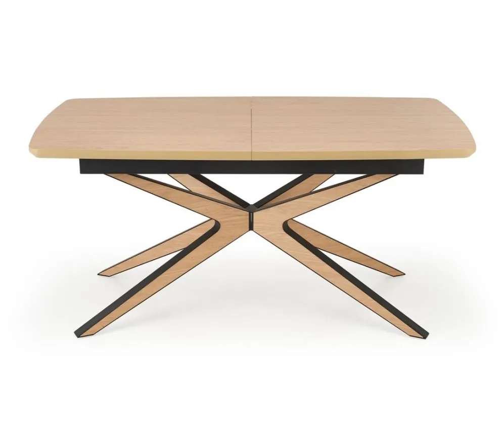 Stół rozkładany JAMES 160(220)x90 dąb naturalny/czarny loftowy I sklep meblowy MIRAT.