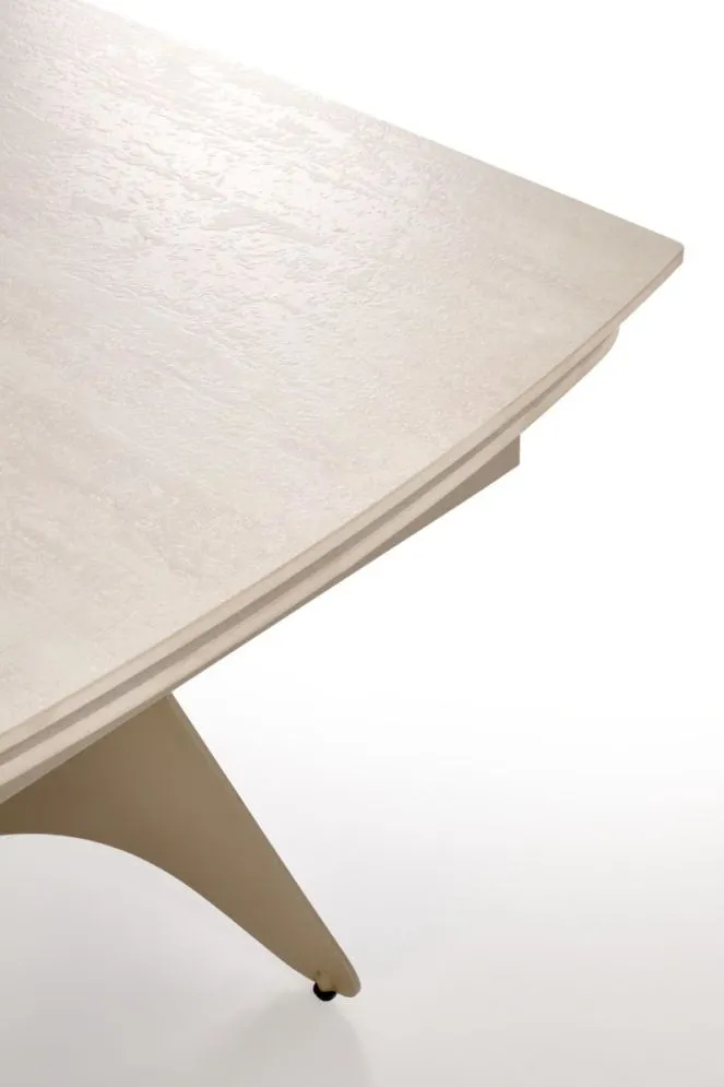 Solidny stół rozkładany SALIX 180(260)x90 trawertyn/kaszmirowy I sklep meblowy MIRAT.