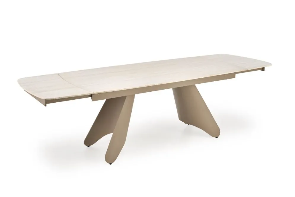 Solidny stół rozkładany SALIX 180(260)x90 trawertyn/kaszmirowy I sklep meblowy MIRAT.