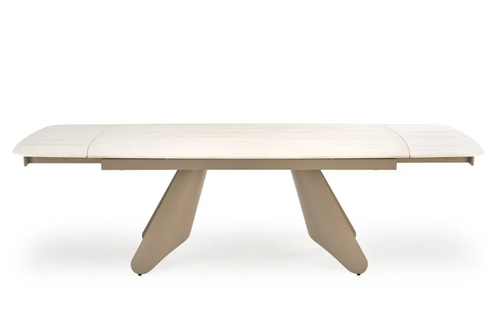 Solidny stół rozkładany SALIX 180(260)x90 trawertyn/kaszmirowy I sklep meblowy MIRAT.