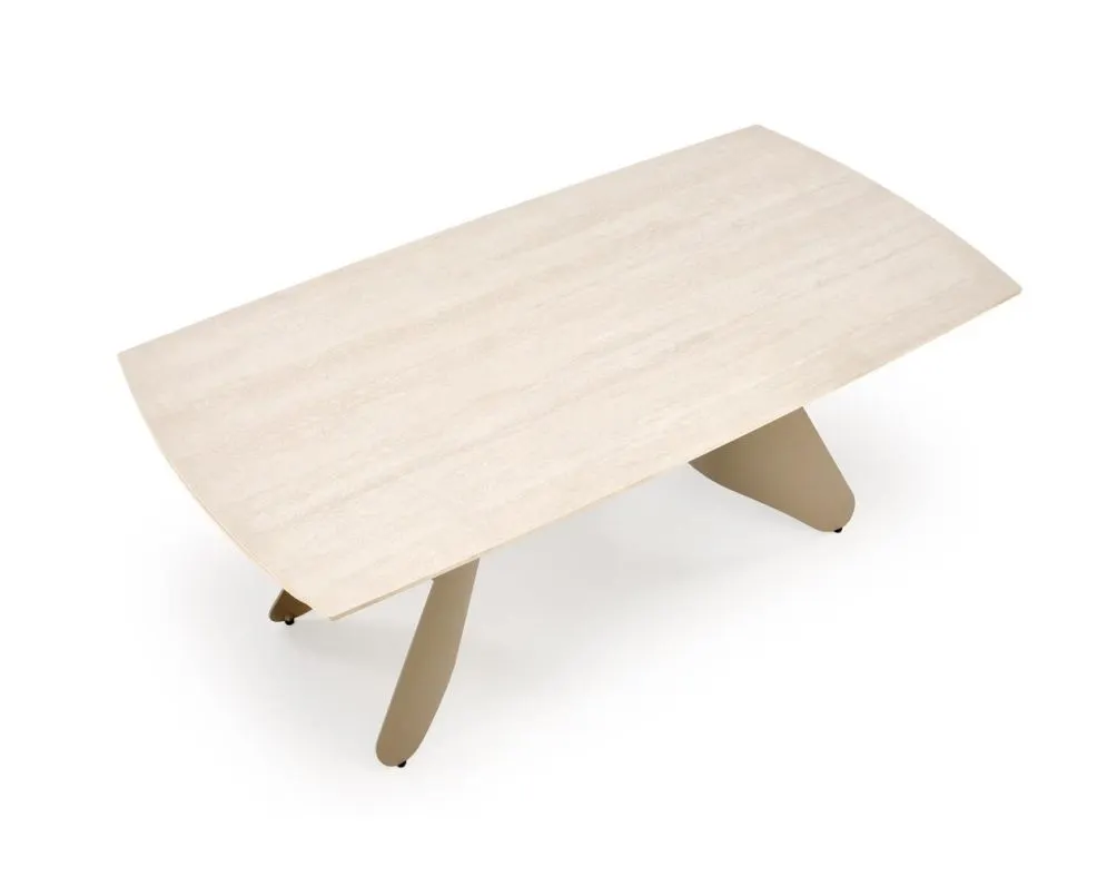 Solidny stół rozkładany SALIX 180(260)x90 trawertyn/kaszmirowy I sklep meblowy MIRAT.