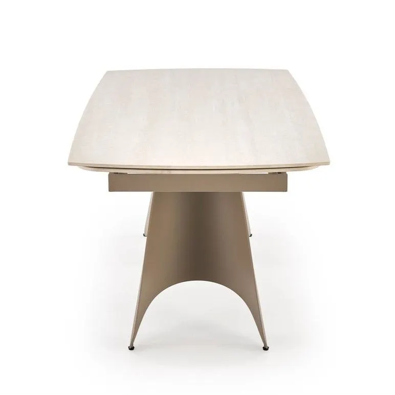 Solidny stół rozkładany SALIX 180(260)x90 trawertyn/kaszmirowy I sklep meblowy MIRAT.