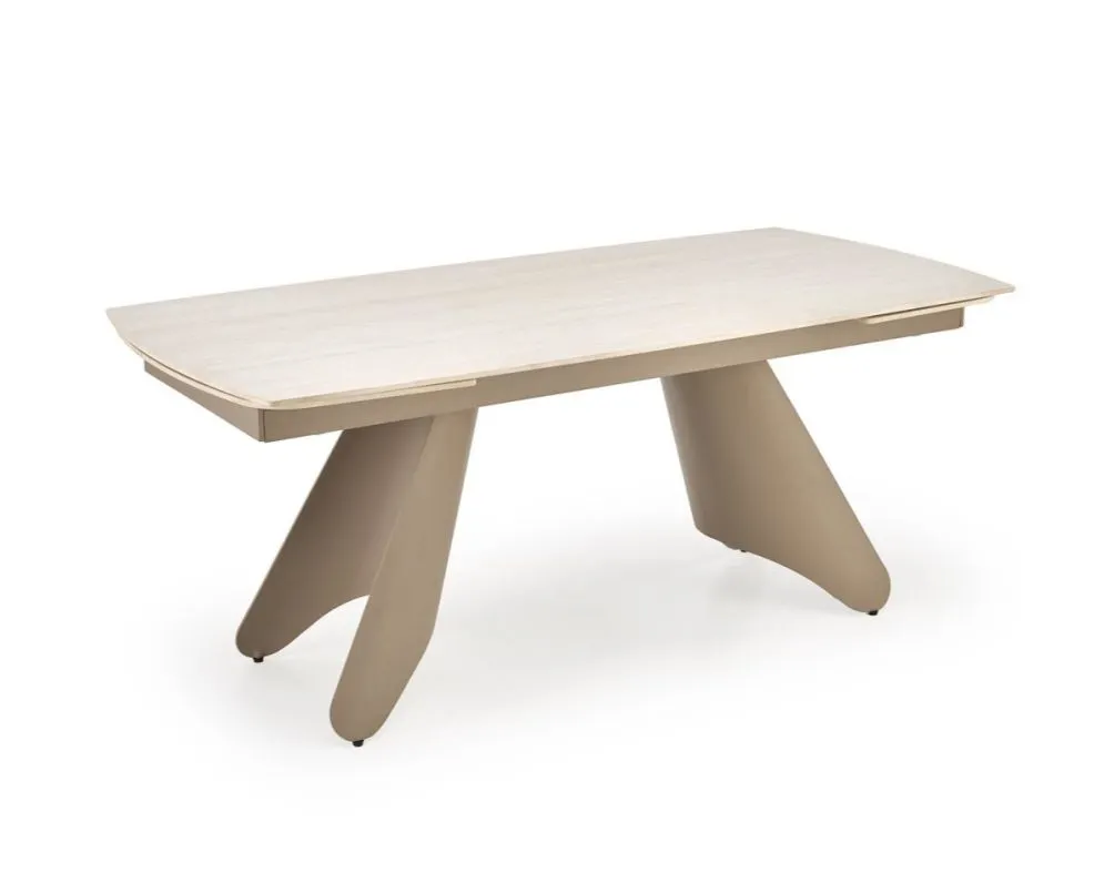 Solidny stół rozkładany SALIX 180(260)x90 trawertyn/kaszmirowy I sklep meblowy MIRAT.