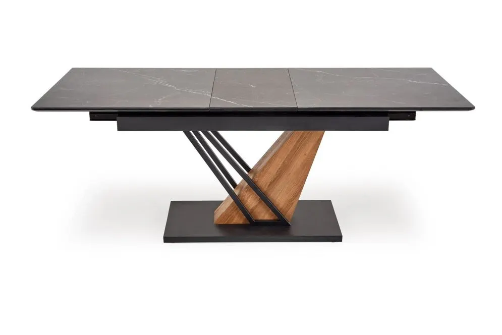 Stół rozkładany do jadalni VOLANT 140(180)x90 czarny marmur/dąb złoty I sklep meblowy MIRAT. styl LOFT