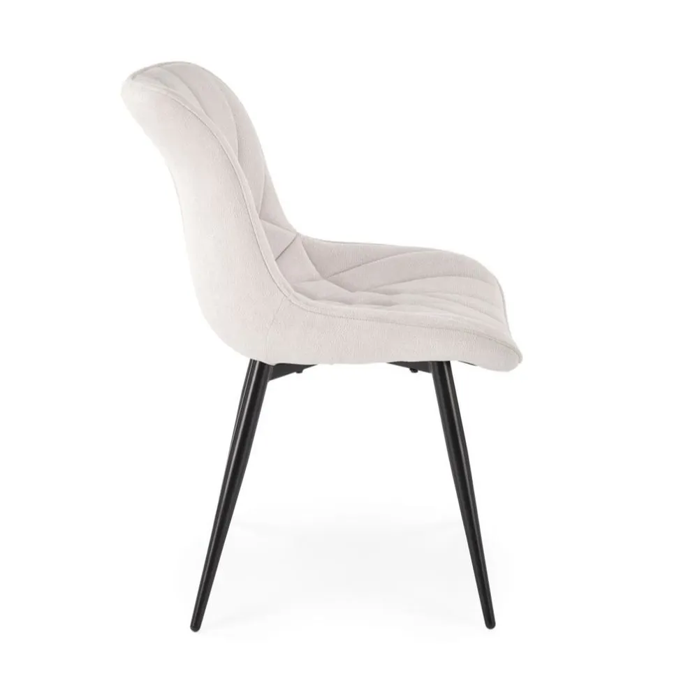 Krzesło tapicerowane K567 kremowe na metalowych nogach I sklep meblowy MIRAT.