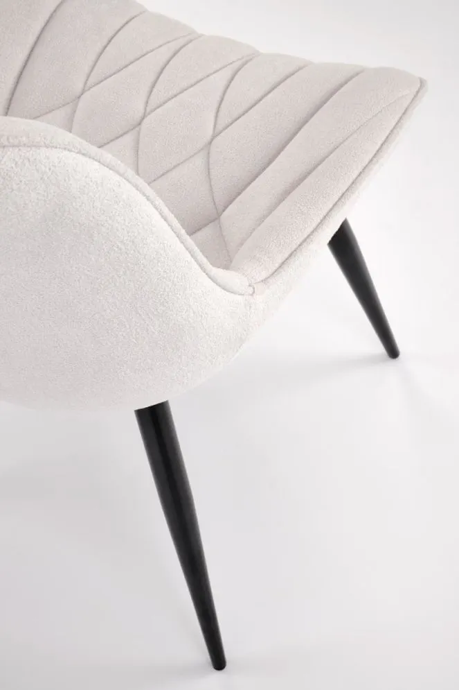 Krzesło tapicerowane K567 kremowe na metalowych nogach I sklep meblowy MIRAT.