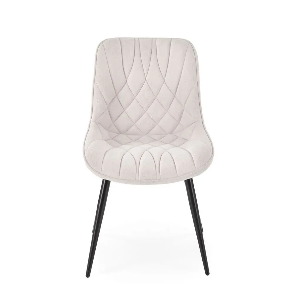 Krzesło tapicerowane K567 kremowe na metalowych nogach I sklep meblowy MIRAT.