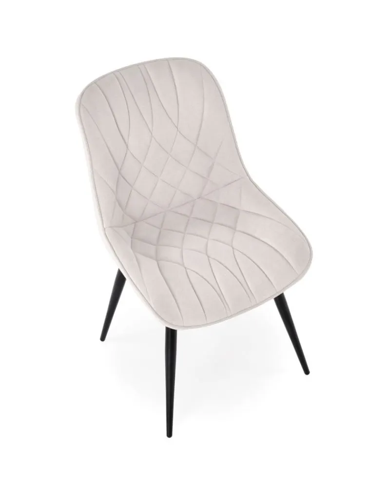 Krzesło tapicerowane K567 kremowe na metalowych nogach I sklep meblowy MIRAT.