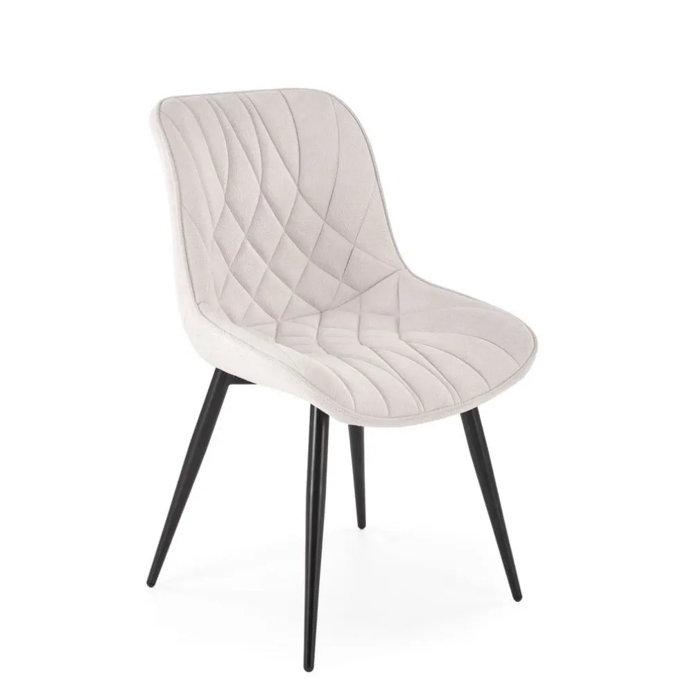 Krzesło tapicerowane K567 kremowe na metalowych nogach I sklep meblowy MIRAT.