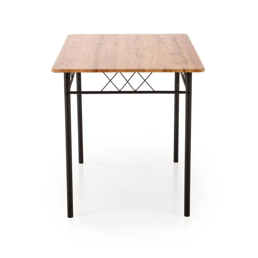 Zestaw FAUST stół + 4 krzesła dąb naturalny/czarny do kuchni I sklep meblowy MIRAT. styl LOFT