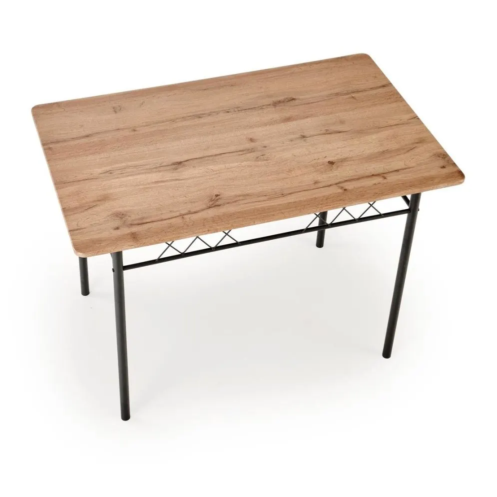 Zestaw FAUST stół + 4 krzesła dąb naturalny/czarny do kuchni I sklep meblowy MIRAT. styl LOFT